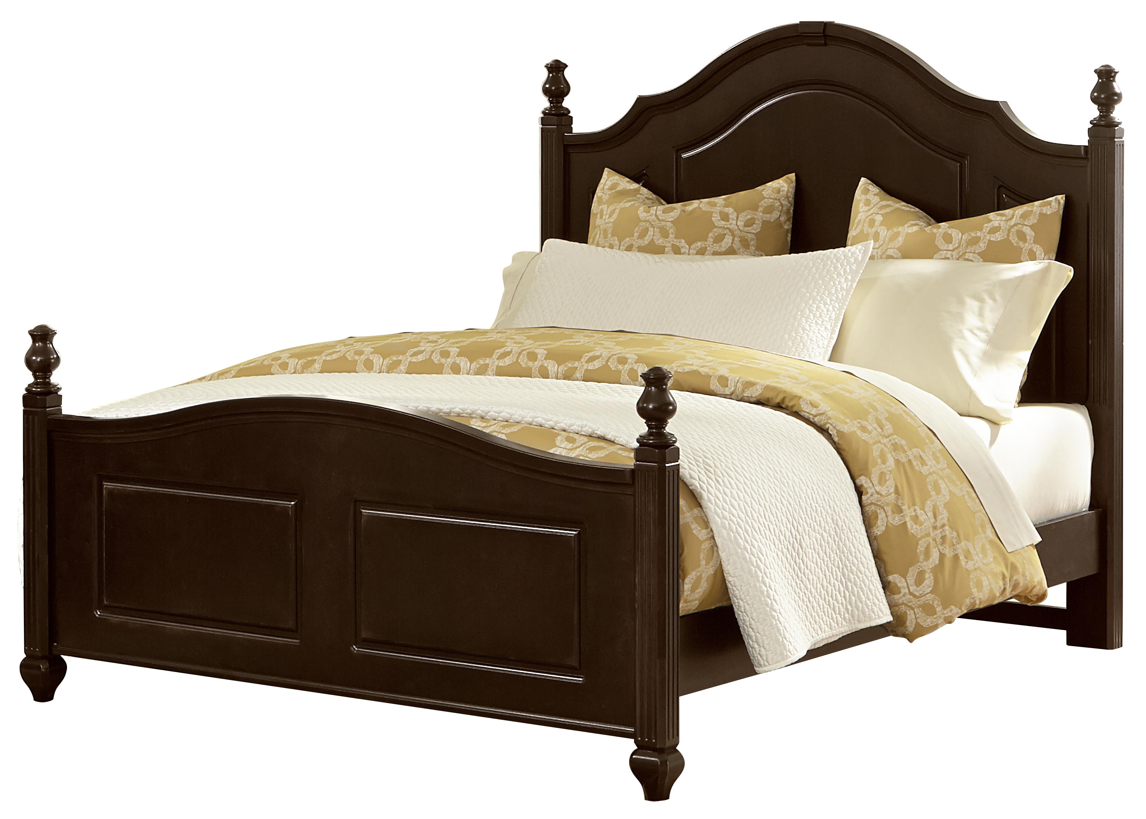 Vaughan Bassett French Market Traditional Queen Poster Bed Belfort Furniture Panel Beds